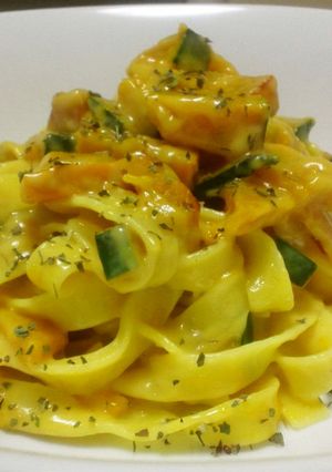 パンプキンクリームパスタ-レシピのメイン写真