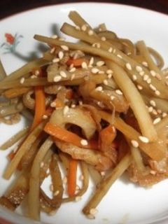 簡単きんぴらごぼう-レシピのメイン写真