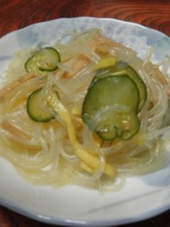 春雨とハムの酢の物-レシピのメイン写真