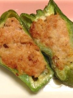 ちょっとヘルシー肉詰めピーマン-レシピのメイン写真