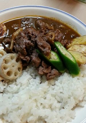 蒸ししゃぶお肉のカレー-レシピのメイン写真