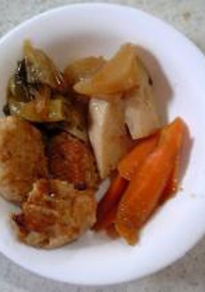 山芋と鶏だんごの煮物-レシピのメイン写真