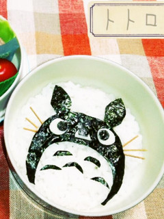キャラ弁*簡単トトロ弁当*-レシピのメイン写真