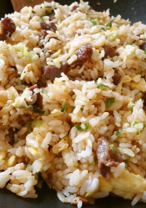 焼肉のたれで簡単　ラム肉チャーハン-レシピのメイン写真