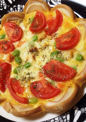 車麩のキッシュ☆サーモン枝豆トマト-レシピのメイン写真