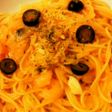 完熟トマトスープのパスタ