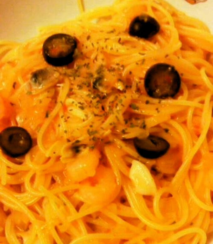 完熟トマトスープのパスタ-レシピのメイン写真