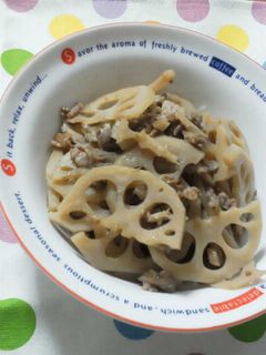 豚バラと蓮根の炒め煮-レシピのメイン写真