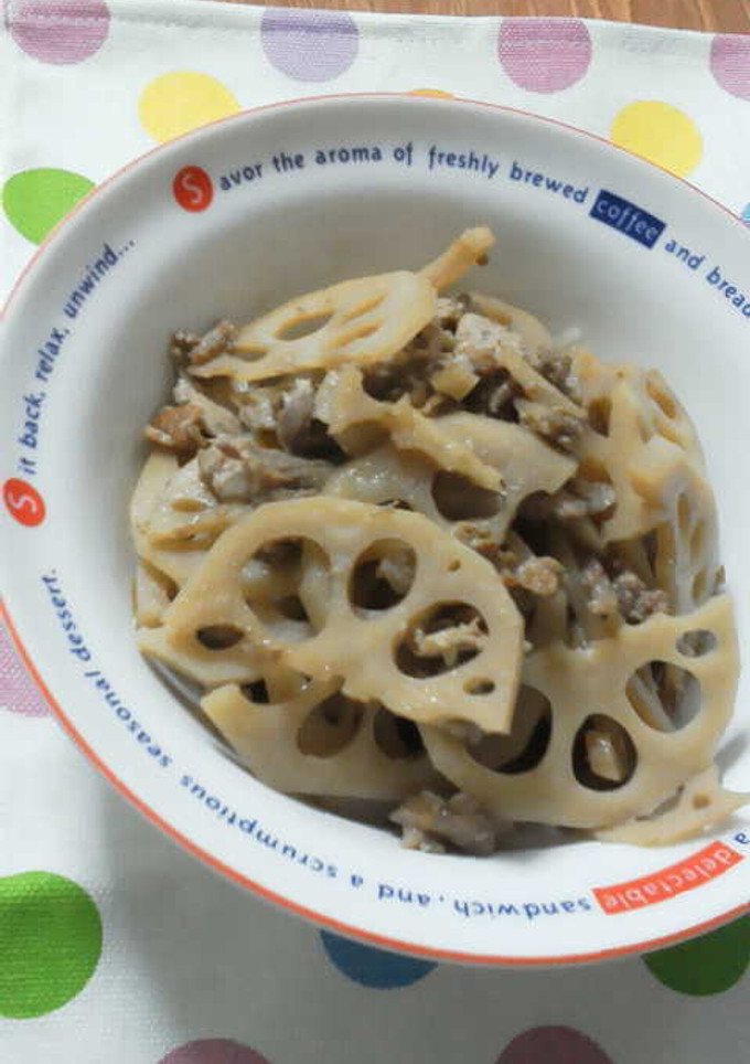 豚ﾊﾞﾗと蓮根の炒め煮-レシピのメイン写真