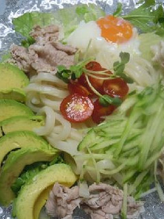 たっぷり野菜のごましゃぶ冷製うどん-レシピのメイン写真