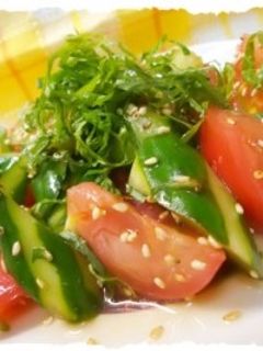 きゅうりとトマトのポン酢和え-レシピのメイン写真