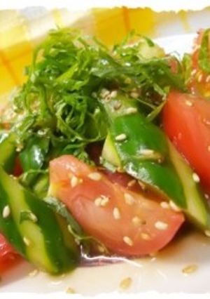 きゅうりとトマトのポン酢和え-レシピのメイン写真