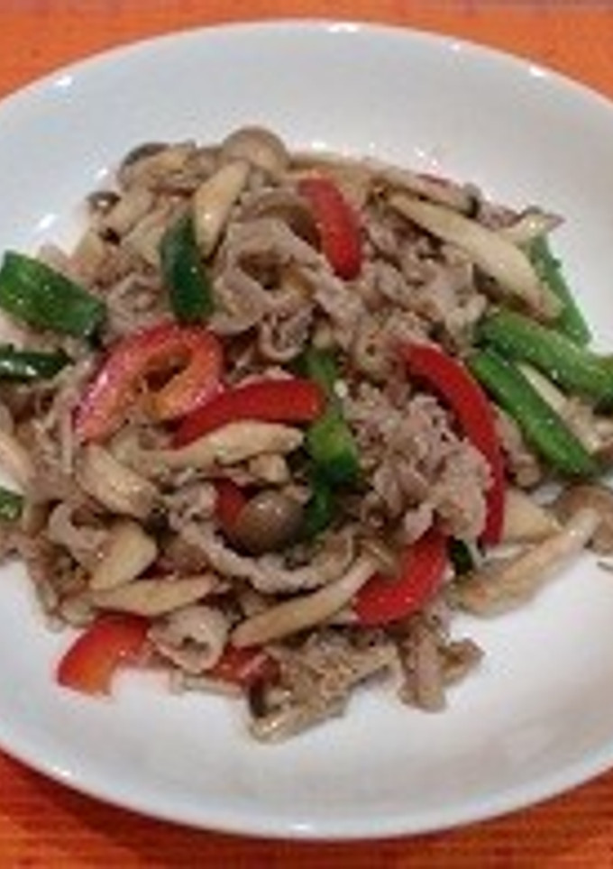 きのこと豚肉のオイスターソース炒め-レシピのメイン写真