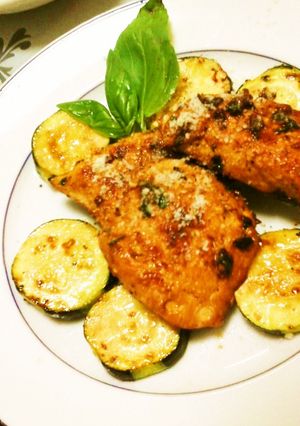 ムネ肉で♪チキンのバジルチーズソテー-レシピのメイン写真