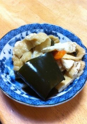 昆布と油揚の手抜き煮-レシピのメイン写真