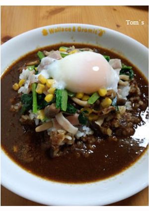 小松菜ソテーカレー-レシピのメイン写真