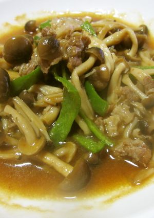 牛肉としめじの炒め物-レシピのメイン写真