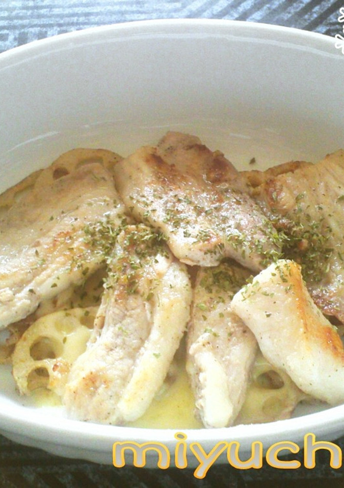 簡単☆彡蓮根と豚肉のチーズはさみ焼き♬-レシピのメイン写真