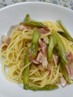 ベーコンとアスパラのパスタ-レシピのメイン写真