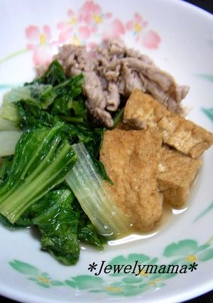 ＊しろな(小松菜）と厚揚げの旨煮＊-レシピのメイン写真
