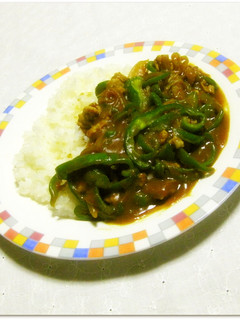 速攻♪チンジャオロース風☆炒めカレー-レシピのメイン写真