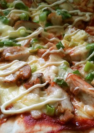 ふんわりスイートチリマヨチキンピザ-レシピのメイン写真