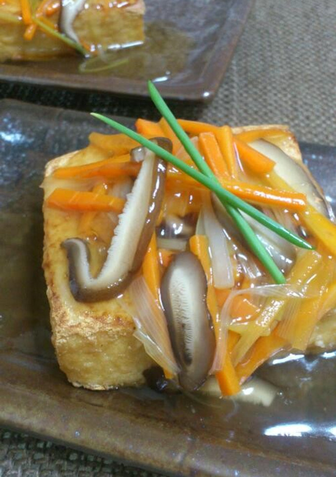 簡単美味しい＊厚揚げの甘酢あんかけ-レシピのメイン写真