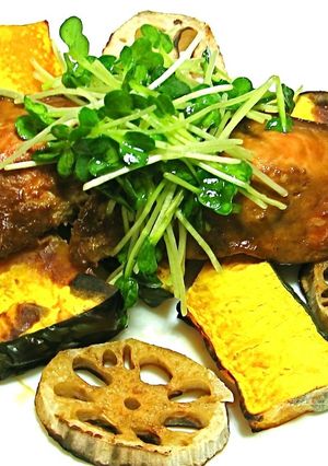 生鮭のヨーグルトみそ漬けと野菜の蒸し物-レシピのメイン写真