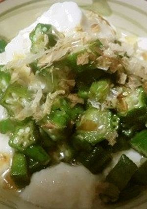 おぼろ豆腐のオクラ添え-レシピのメイン写真