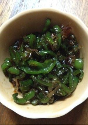 味わいピーマンの甘辛炒め(^^)-レシピのメイン写真