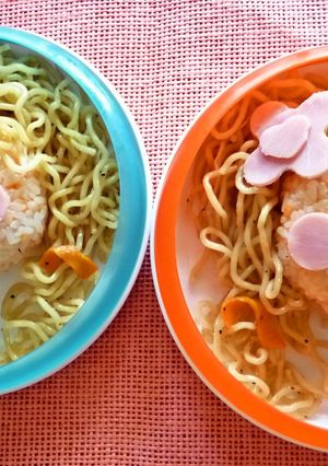 デコ焼きそば『カーリーヘアーの女の子』-レシピのメイン写真