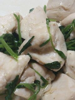 塩麹使用★鶏胸肉とクレソンのバター炒め★-レシピのメイン写真