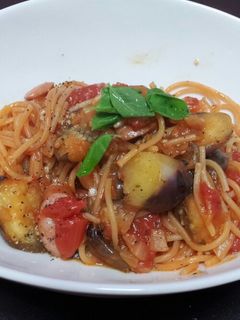 トマトの煮込みパスタ-レシピのメイン写真