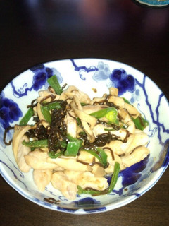 鶏胸肉と塩昆布炒め-レシピのメイン写真
