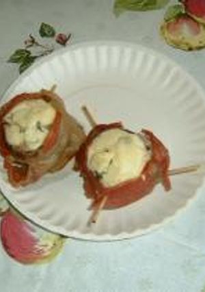 Bacon wrapped Stuffrd Mushroom(マッシュルームのベーコン巻き）-レシピのメイン写真