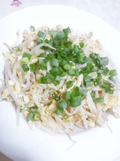 もやしの卵炒め 香味醤油がけ ♪-レシピのメイン写真