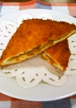 いつものカレーで！！チーズカレーパン-レシピのメイン写真