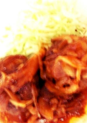 チーズ入り！煮込みハンバーグ-レシピのメイン写真