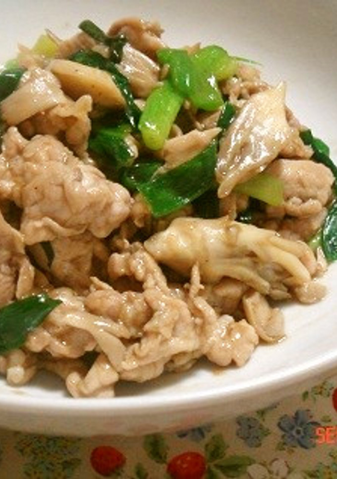 舞茸マジック！柔らか豚肉のオイスター炒め-レシピのメイン写真