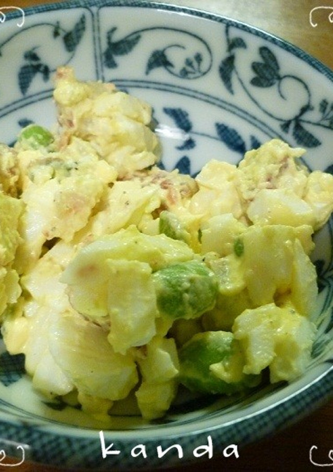 ゆで卵と枝豆の野菜かまぼこサラダ-レシピのメイン写真