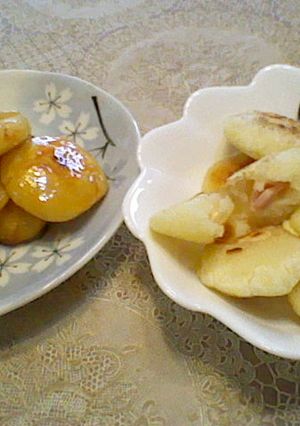 変わりダネ☆美味しい２種類のイモ団子餅♪-レシピのメイン写真