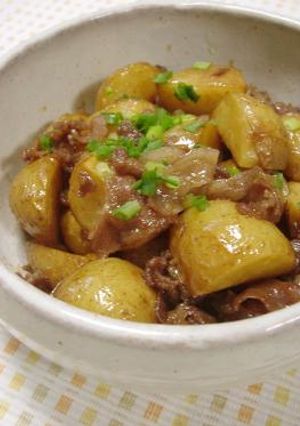 にんにく風味、揚げ肉じゃが。-レシピのメイン写真