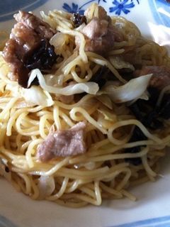 【しっとり】干し椎茸のしょうゆ焼きそば-レシピのメイン写真