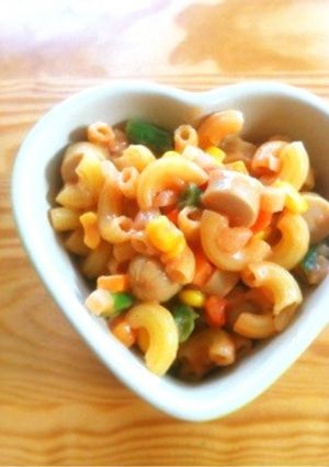 ナポリタンなマカロニサラダ-レシピのメイン写真