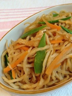 切干し大根と絹さや-レシピのメイン写真