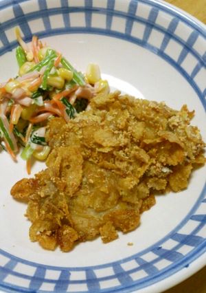 大人気＊マヨチキン♡コーンフレーク焼-レシピのメイン写真