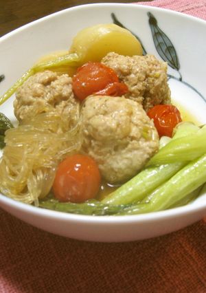 鳥と豚のお団子煮-レシピのメイン写真