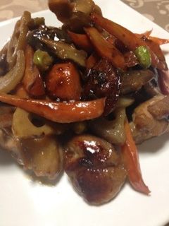 鳥と根菜の炒め煮-レシピのメイン写真