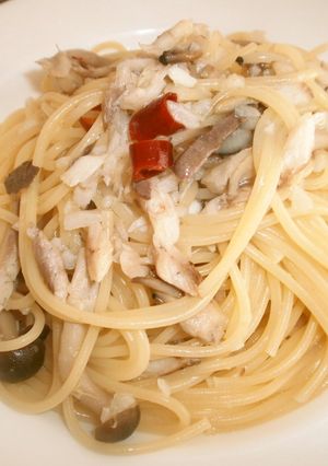 あじの干物のパスタ-レシピのメイン写真