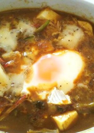 レンジで簡単すき家のカレー豆腐グラタン-レシピのメイン写真